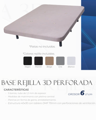 Base rejilla 3D Perforada