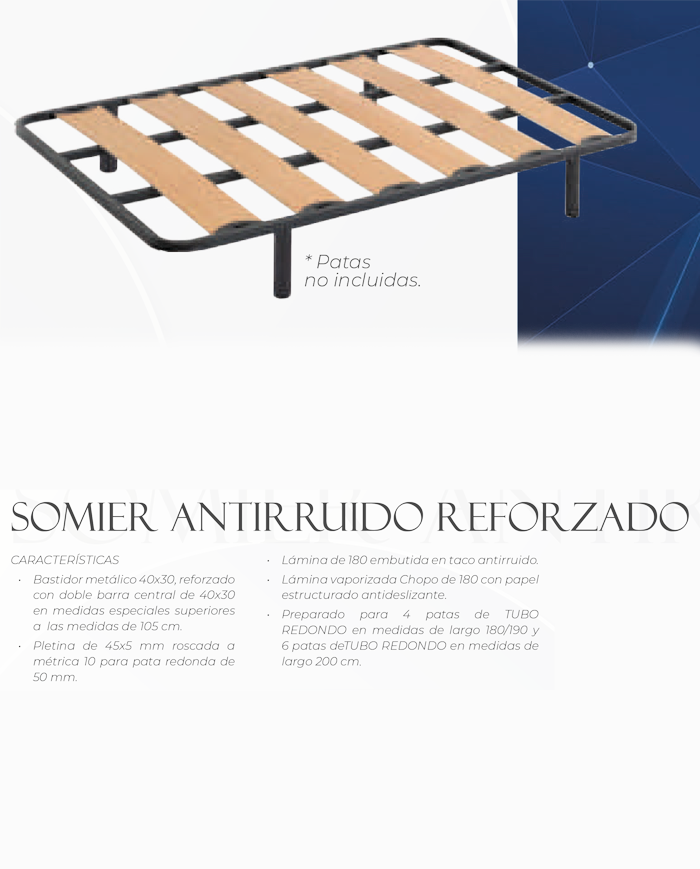 Somier antirruido reforzado
